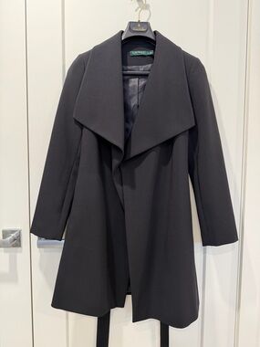 Lauren Ralph Lauren | Navy Belted Shawl Collar Coat